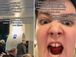 Viral! TikToker Sebut Air Minum di Bandara Changi Hanya untuk Orang Kaya