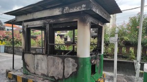 Loket Karcis RSUD Klungkung Mendadak Terbakar, Pengunjung Panik