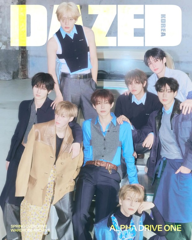 Potret ALPHA DRIVE ONE dalam pemotretan bersama Dazed Korea