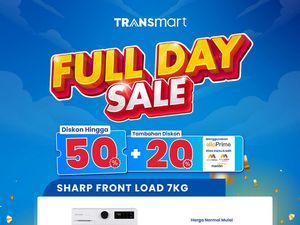 Mesin Cuci Front Load Banting Harga di Transmart Full Day Sale