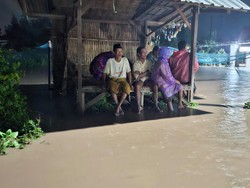 Hujan Deras, Banjir Rendam 2 Desa di Kecamatan Krejengan Probolinggo