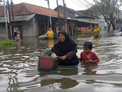 Banjir di Pekalongan Capai 1 Meter, Rendam Rumah Warga