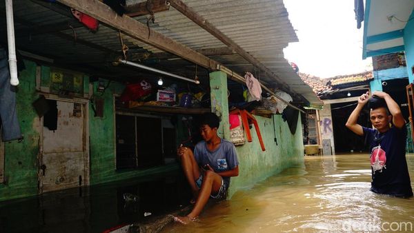 Permukiman Teluk Pucung Bekasi Utara Kebanjiran