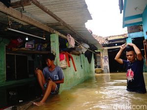 Permukiman Teluk Pucung Bekasi Utara Kebanjiran
