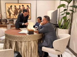 Prabowo Bertemu Dasco Sebelum Bertolak ke London, Bahas Apa?