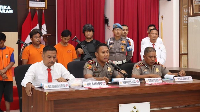 Polres Siak Tangkap 3 Pengedar Sabu Jaringan Lintas Sumut-Riau