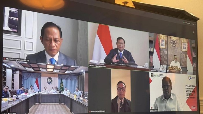Prabowo Menggelar Rapat Virtual di London tentang Penertiban Hutan