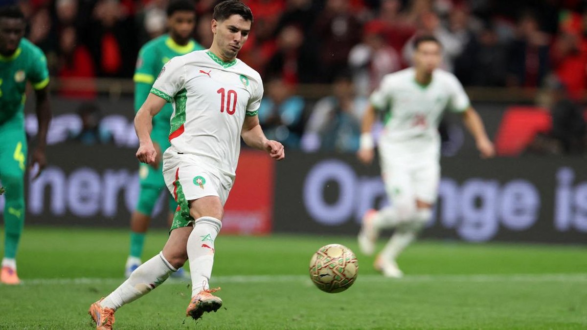 Brahim Diaz saat mengambil tendangan penalti di Piala Afrika 2025. (Foto: REUTERS/Amr Abdallah Dalsh)