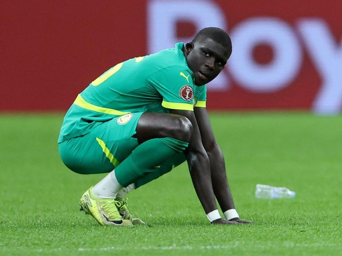 Soccer Football - CAF Africa Cup of Nations - Morocco 2025 - Final - Senegal v Morocco - Prince Moulay Abdellah Stadium, Rabat, Morocco - January 18, 2026 Senegal's El Hadji Malick Diouf reacts REUTERS/Amr Abdallah Dalsh