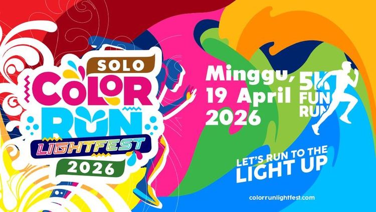 Solo Color Run Lightfest 2026: Rute Siap Jadi Kanvas Musik dan Warna Enerjik