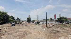 Penampakan Kampung Tengah Jalan Ahmad Yani Rata Tanah