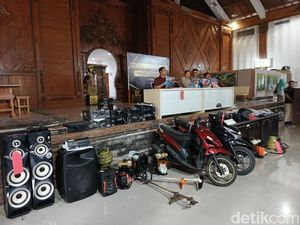 Trik Licik Maling Sekolah di Jembrana, Karpet Jadi Tameng Bawa Barang Curian