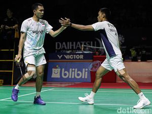 Momen Fajar/Fikri Lolos ke 16 Besar Indonesia Masters 2026