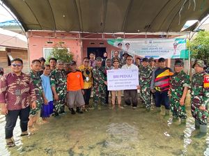 Terendam Banjir, Warga Jejangkit Barito Kuala Terima Bantuan Sembako dari BRI