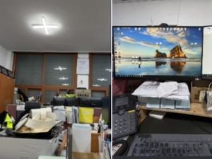 Turis China Foto-foto di Kantor Polisi Busan, Warga Gempar