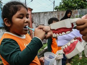 Edukasi Kesehatan Gigi Sejak Dini, Puskesmas Palangka Raya Sambangi Sekolah TK