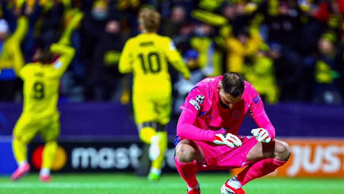 Man City ketika dikalahkan Bodø/Glimt di fase liga. Foto: via REUTERS/Fredrik Varfjell/NTB via REUTERS