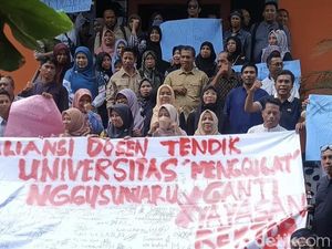 3 Bulan Tak Digaji, Puluhan Dosen Unswa Bima Mogok Mengajar dan Segel Kampus