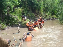 Ibu Korban Banjir Kuwum Tabanan Ditemukan Tewas di Sungai Yeh Ge