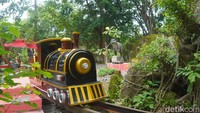 Wahana Kereta Hutan di Kebun Binatang Surabaya