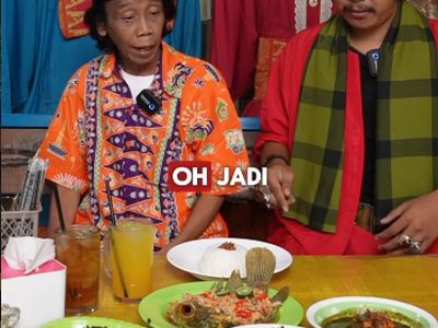Mandra Semangat Promosikan Menu Pecak hingga Jengkol Jualannya