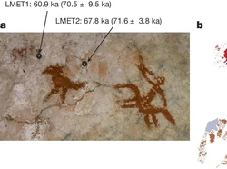 Lukisan Tangan Tertua Berusia 67.800 Tahun Ditemukan di Sulawesi