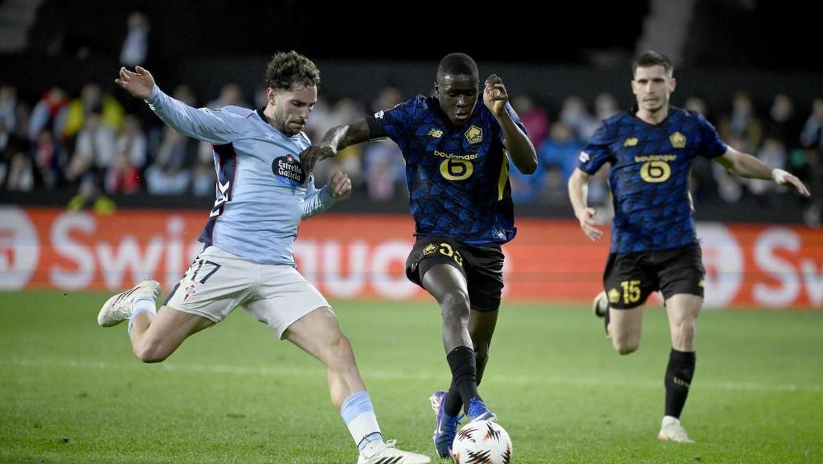 Hasil Celta Vigo vs Lille di Liga Europa. (Foto: AFP/MIGUEL RIOPA)