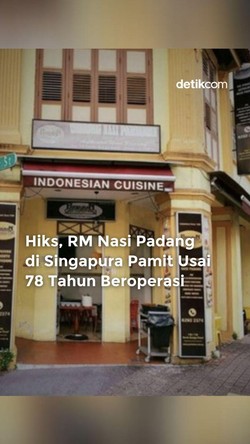 Video RM Nasi Padang di Singapura Pamit Usai 78 Tahun Beroperasi