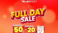 Serbu Transmart Full Day Sale Hari Ini! Hujan Diskon Aneka Produk 50% + 20%