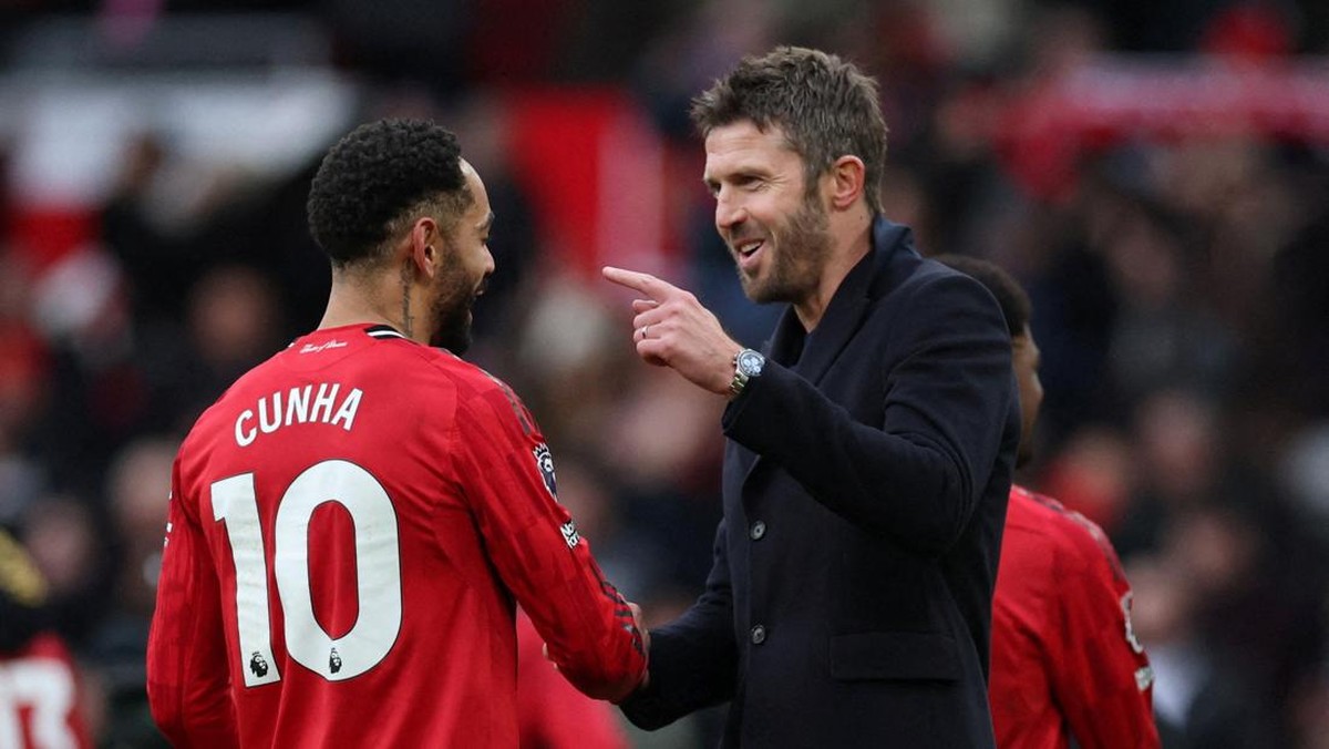 5 data-fakta Man United vs Fulham, ada rekor Ruben Amorim yang disamai Michael Carrick. (Foto: REUTERS/Phil Noble)