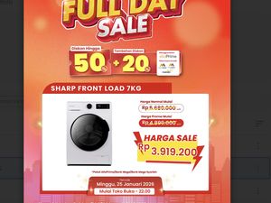 Mesin Cuci Front Load Banting Harga di Transmart Full Day Sale