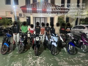 Brimob Polda Metro Patroli Gabungan di Jaktim, Gagalkan Aksi Balap Liar