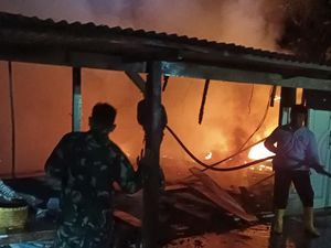 Ditinggal Tengok Anak, Rumah di Andong Boyolali Kebakaran
