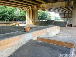 Kolong Flyover Summarecon Disulap Jadi Skatepark, Pembangunan Hampir Rampung