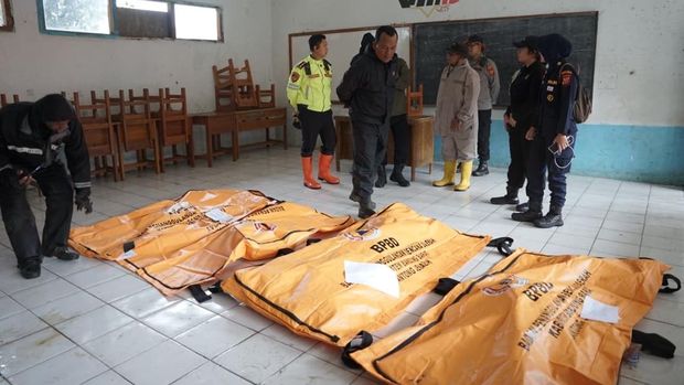 Opfer des Erdrutschs in Cisarua, Regentschaft West Bandung.