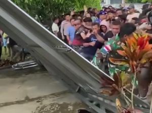 Video Mako Lanal Talaud Digeruduk Warga Buntut 5 Oknum TNI Keroyok Guru SMK