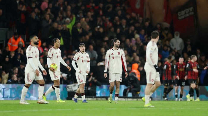 Mimpi Buruk di Vitality Stadium, Liverpool Kalah Menyakitkan di Kandang Bournemouth