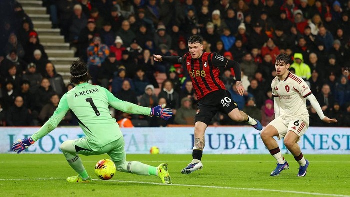 Mimpi Buruk di Vitality Stadium, Liverpool Kalah Menyakitkan di Kandang Bournemouth