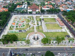 Wajah Baru Alun-alun Sidoarjo Siap Dibuka Besok