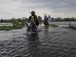 Update Banjir Bengawan Jero Lamongan: Tinggi Muka Air Kian Surut