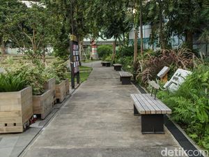 Eks Pabrik Percetakan Uang Disulap Jadi Taman Hijau di Jakarta Selatan
