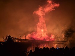 Pasar Kasongan Katingan Kebakaran, Diduga Akibat Korsleting Listrik