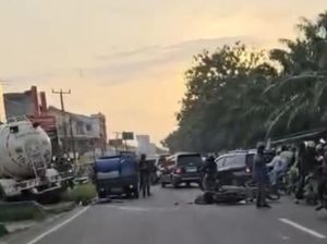 Penumpang Motor di OKU Timur Tewas Terlindas Truk