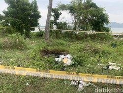 Kondisi Terkini TKP Mayat Terbakar Tinggal Kerangka di Lombok Barat