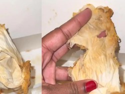 Ngeri! Ayam Goreng yang Dipesan Online Ternyata Berisi Tisu