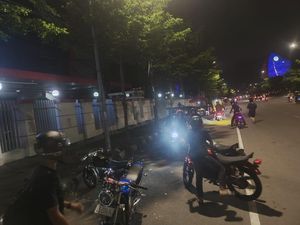 Pelaku Balap Liar di Makassar Kocar-kacir Dibubarkan Polisi, 4 Motor Disita