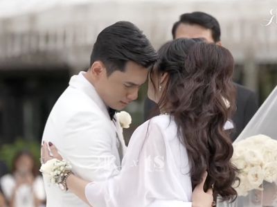 Rayn Wijaya Lebih Dulu Nangis, Lihat Ranty Maria Berjalan ke Altar Pernikahan