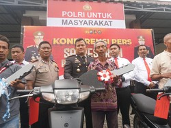 17 Pelaku Curanmor di Jombang Diringkus, 7 Motor Dikembalikan ke Pemilik