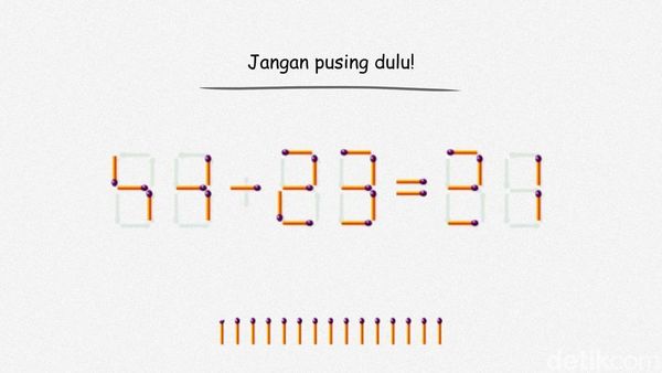 Teka-teki Pindahkan Korek Ini Gampang-gampang Susah! Bisa Jawab Cepat?
