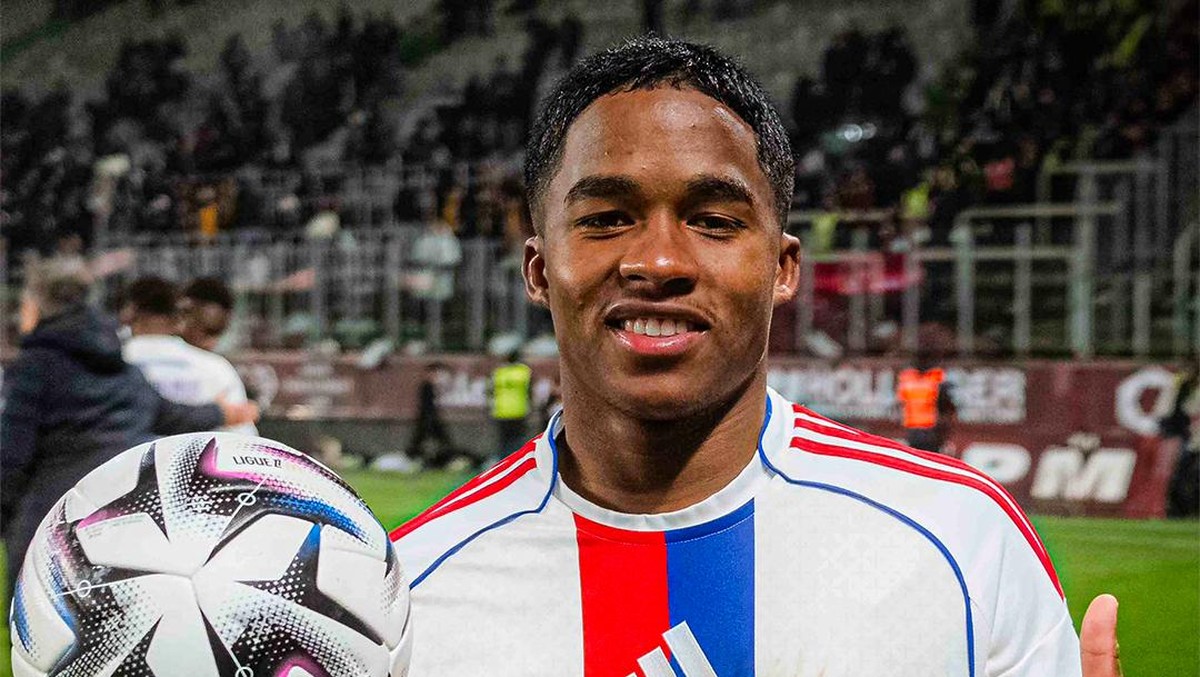 Endrick mencetak hat-trick ke gawang Metz pada akhir pekan lalu. Foto: Dok. Olympique Lyonnais